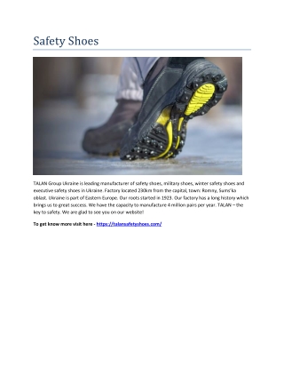 Safety Shoes