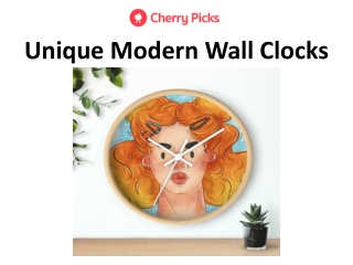 Unique Modern Wall Clocks