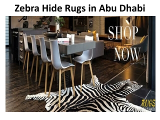 Zebra Hide Rugs Abu Dhabi