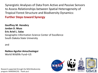 Geoffrey M. Henebry Jordan D. Muss Eric Ariel L. Salas