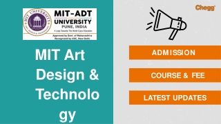 MIT Art Design & Technology University-[MAD&TU], Pune