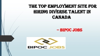 BIPOC Jobs