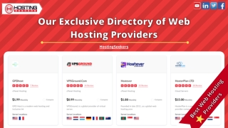 Our Exclusive Directory of Web Hosting Providers