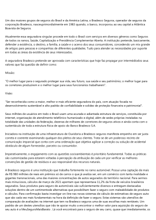A ESTRATEGIA POR TRÁS DA BRADESCO SEGUROS PARA VEÍCULOS.