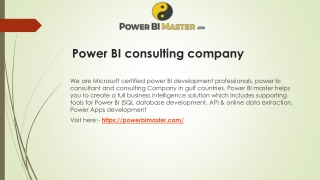 Power BI consulting company