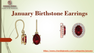 Buy January Birthstone Earring at Chordia Jewels