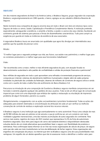 A ESTRATEGIA POR TRÁS DA BRADESCO SEGUROS PARA VEÍCULOS.