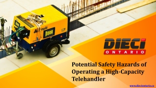 Potential Safety Hazards of Operating a High-Capacity Telehandler