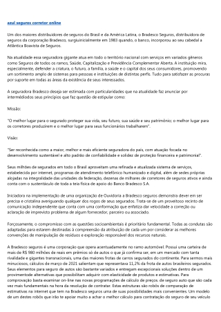 QUEM É A BRADESCO SEGUROS.
