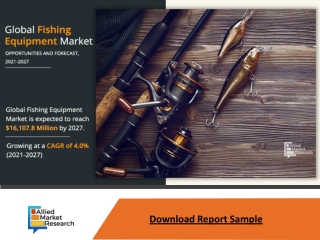 Fishing Equipment Market Expected to Reach $16,107.8 Million by 2027Allied Marke