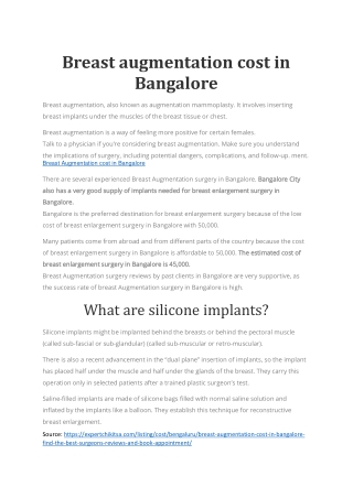 Breast augmentation cost in Bangalor1
