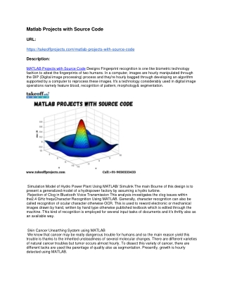 Matlab Projects with Source Code 2