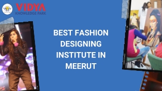 Best Fashion Designing Institute inMeerut