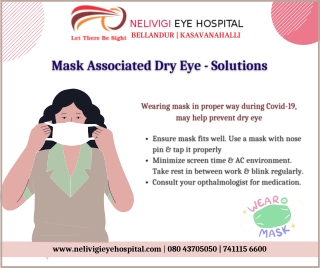 Mask Associated Dry Eye Solutions | Eye Hospitals in Bangalore | Nelivigi Eye