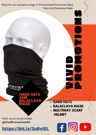 Custom Printed Protective Balaclava Hood | Vivid Promotions