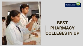 Best Pharmacy Colleges in UP