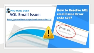 AOL Email Issue: 1-800-319-5804, How to Resolve AOL email issue Error code 475?