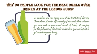 Drinks deals in London