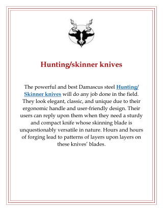 Hunting & Skinner Knives