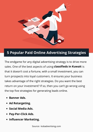 5 Popular Paid Online Advertising Strategies