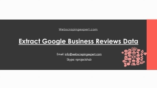 Extract Google Business Reviews Data