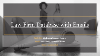 Law Firm Database with Emails