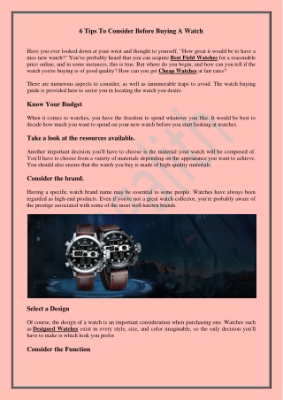 Cheap Watches