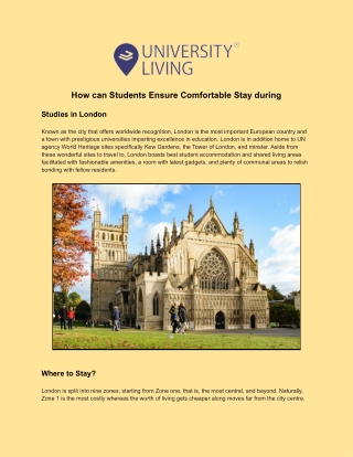 Best Student Accommodation London