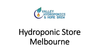 Hydroponic Store Melbourne