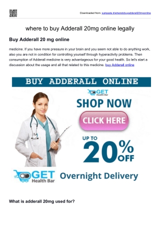 where to buy Adderall 20mg online legally