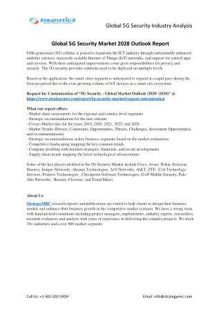 5G Security Market Forecasts to 2028