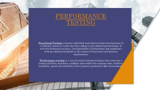 Performance testing