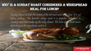 Sunday Roast near me
