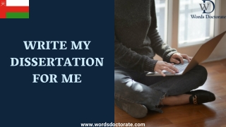 Write My Dissertation For Me - Words Doctorate