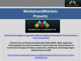 North America Region to Witness Significant Demand for Thermal Scanners market