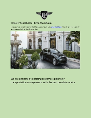Transfer Stockholm | Limo Stockholm