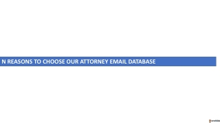 N Reasons To Choose Our Attorney Email Database