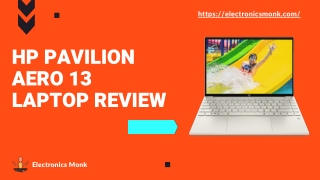 HP Pavilion Aero 13 Laptop Review
