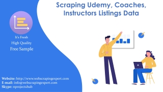 Scraping Udemy, Coaches, Instructors Listings Data