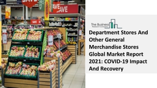 Department Stores And Other General Merchandise Stores Market Trends 2030
