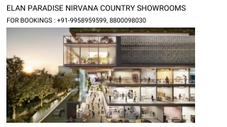 Elan Paradise Ground Floor Shops Facing Water Canal, Elan Paradise Shops In The