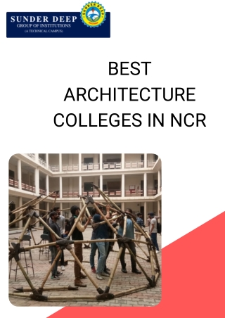 best architecture colleges in ncr