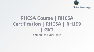 RHCSA Course | RHCSA Certification | RHCSA | RH199 | GKT
