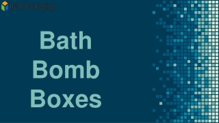 Bath Bomb Boxes Wholesale