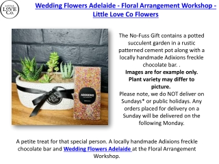 Flower Delivery Adelaide - Creative Workshops Adelaide -Little Love Co Flowers