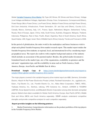 Variable Frequency Drive Market