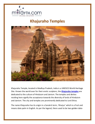 Khajuraho Temples