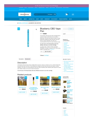 Buy Blueberry CBD Vape Pen Online