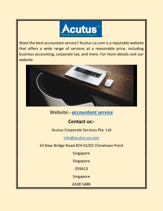 Accountant Service |acutus-ca.com