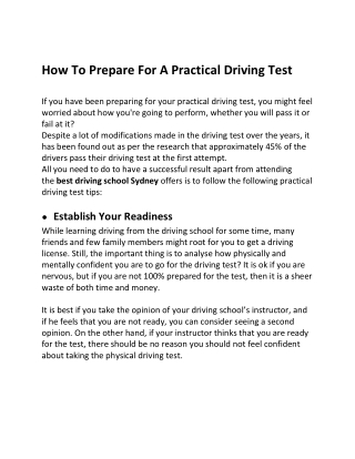  Best Driving School In Sydney 